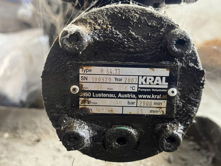 Bơm Dầu Diesel KRAL M 54.77 Sau Gần 20 Năm: Đánh Giá và Thay Thế Tại Lò Nung Xi Măng